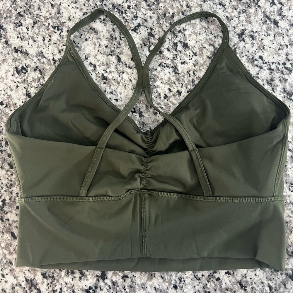 Gymshark sports top, size M, dark green color, like new condition - Picture 2 of 3